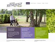 Tablet Screenshot of heideresidenz.com